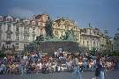 Monumento a Jan Hus nella Piazza della Cittą Vecchia